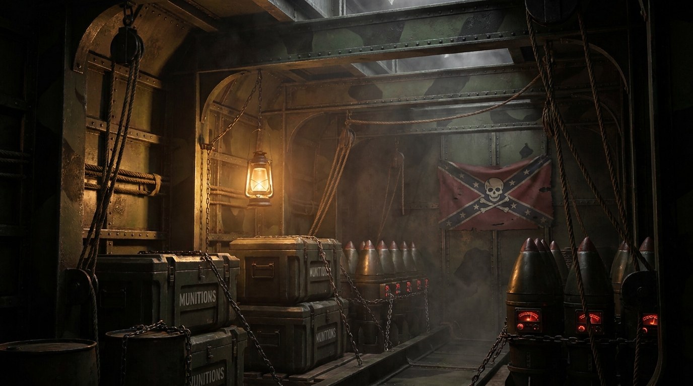 Soute d'un zeppelin pirate